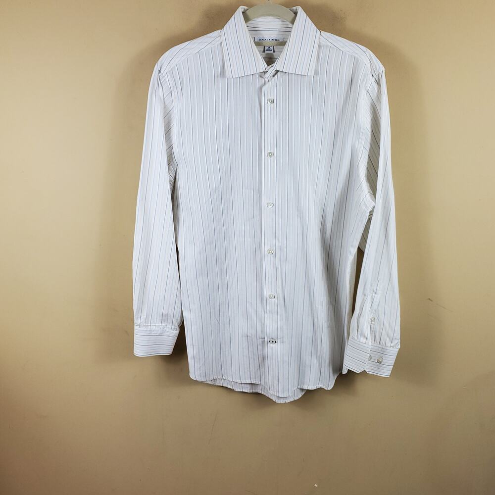 Banana Republic Pinstripe Long Sleeve Button-up Shirt Size M
